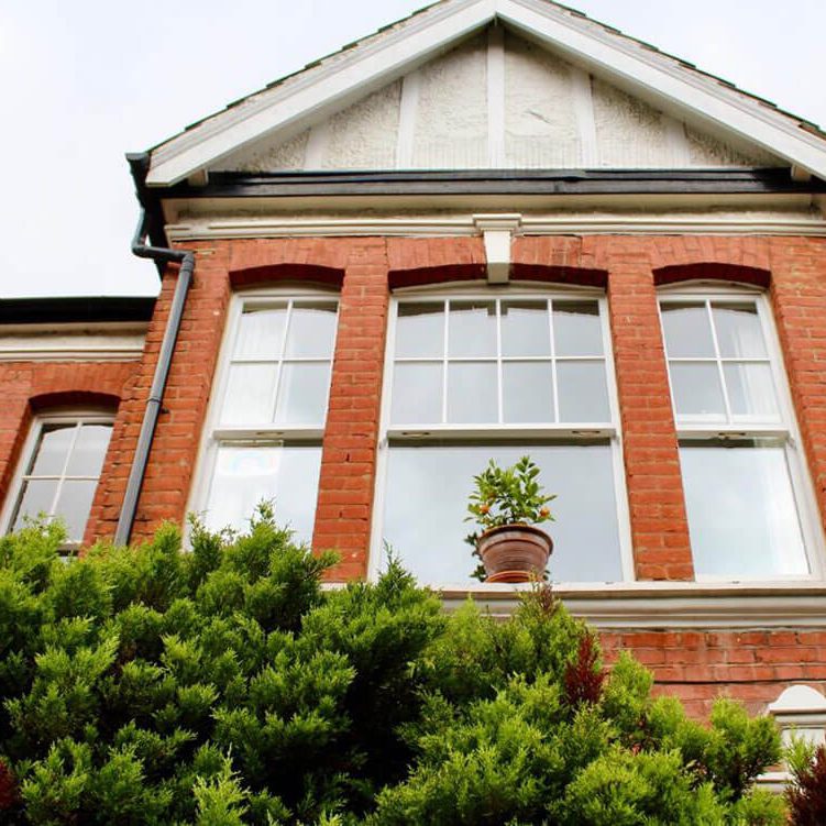 Terraced house 1st floor sash windows