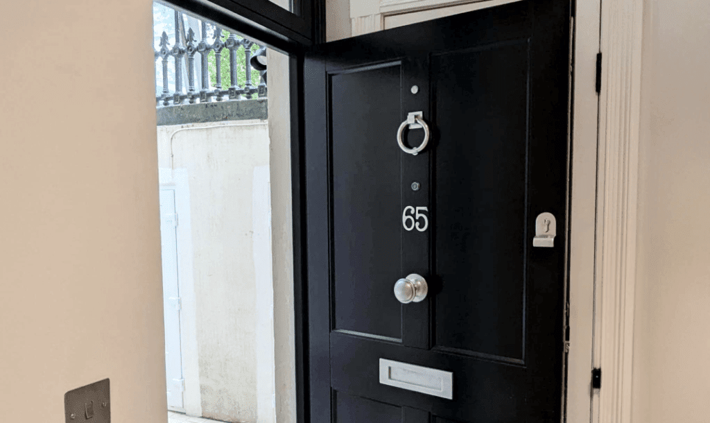 Black front door