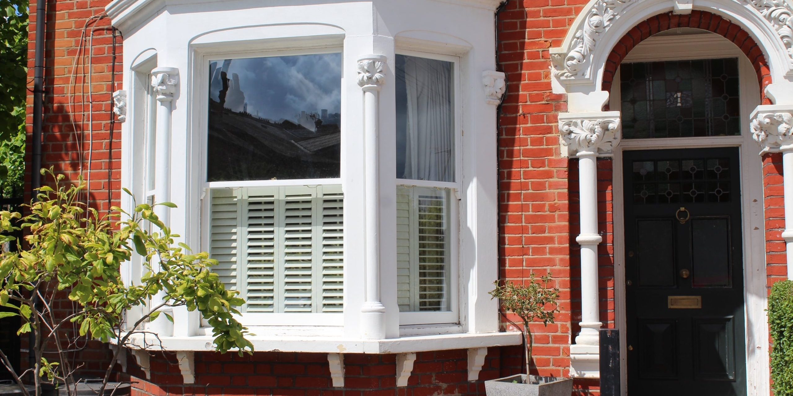 Bay sash windows and front door – Foxbourne Road, London SW17 Bay sash windows and front door - Foxbourne Road, London SW17