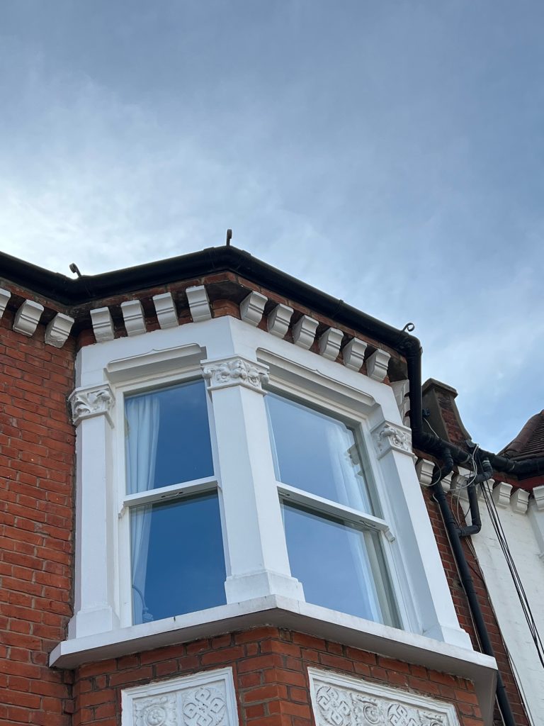 First floor bay sash windows