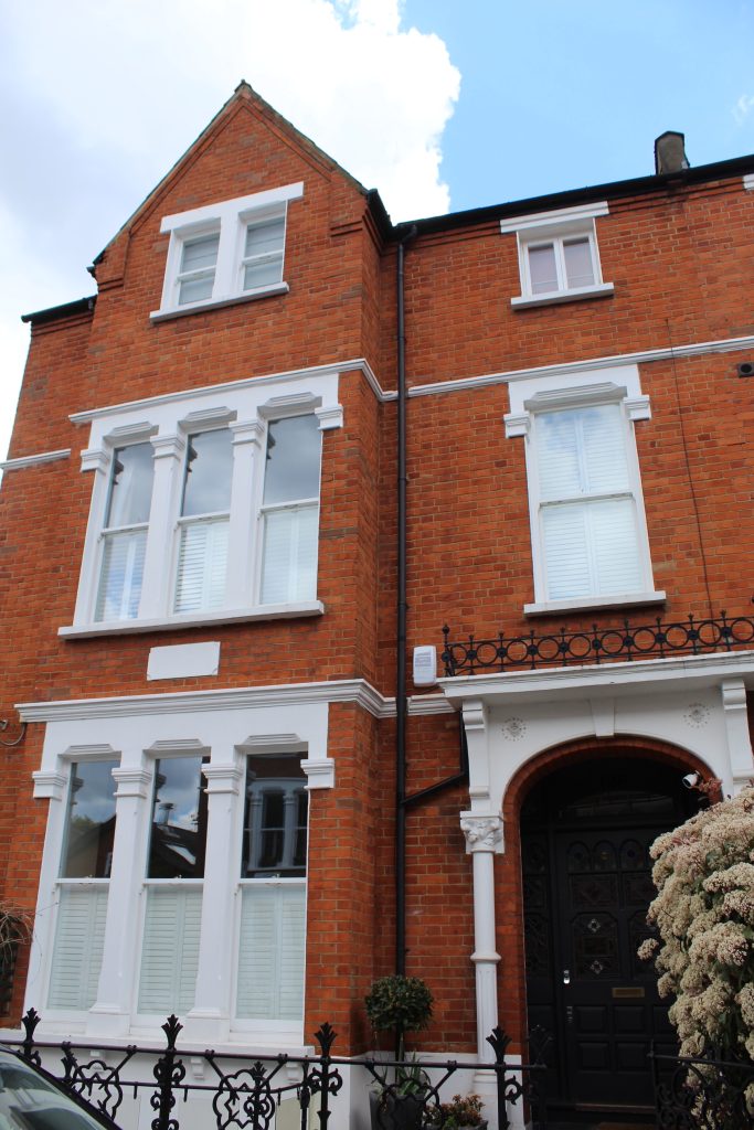 Three storey house with double glazed sash windows - 126 Drakefield Road, London