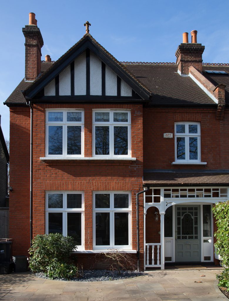 Semi detatched house with new casement windows