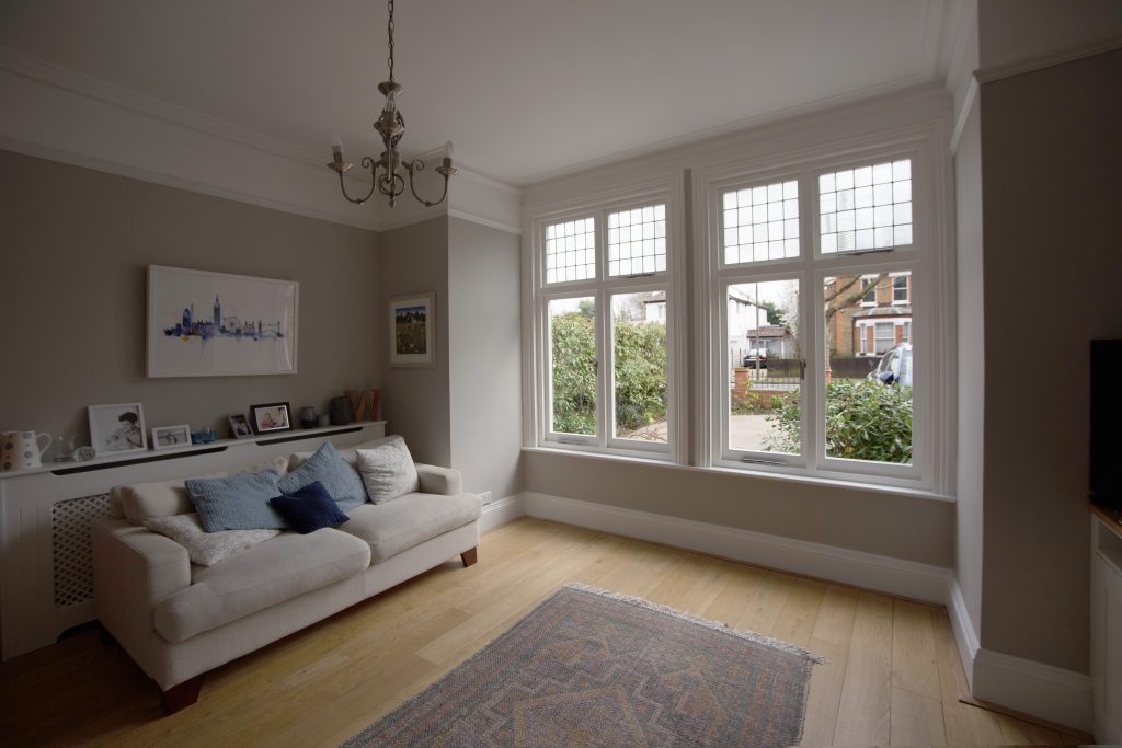 Living room with best finish for interior wood
