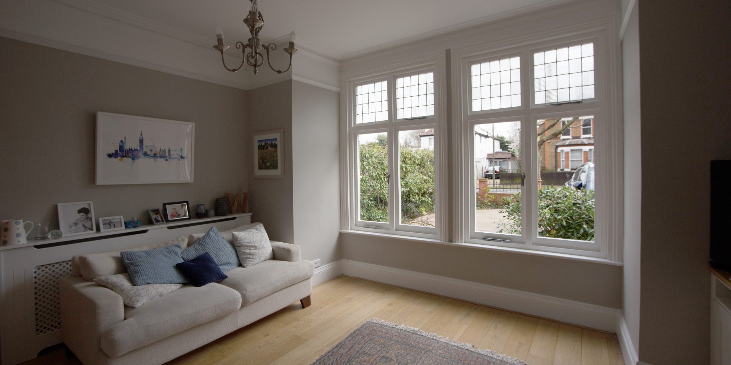 Living room with best finish for interior wood