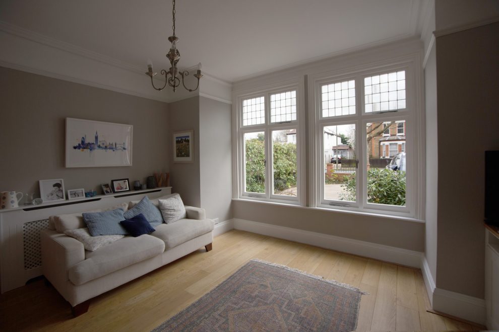 Living room with best finish for interior wood