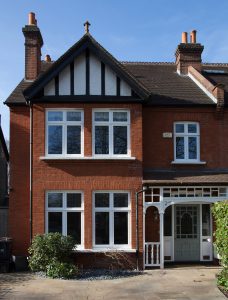 Semi detatched house with best finish for new casement windows