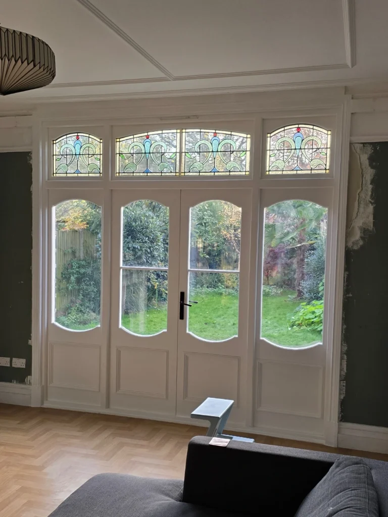 New timber French doors installed in Brixton