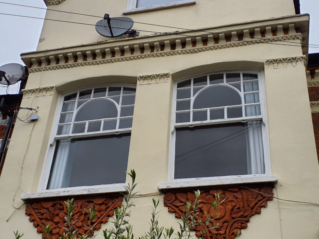 Original timber sash windows