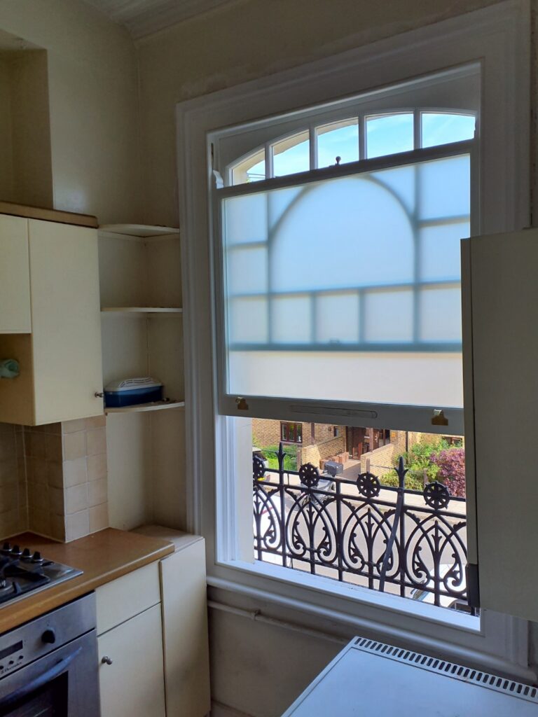 New timber sash window fitted to a kitchen