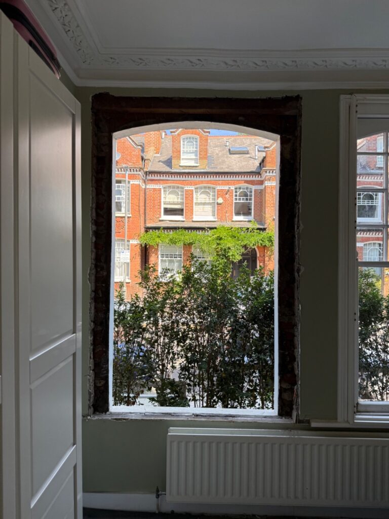 Process of replacing timber sash window